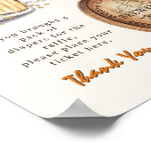 ビールモダンカジュアルおむつラッフルサイン ポスター (角)