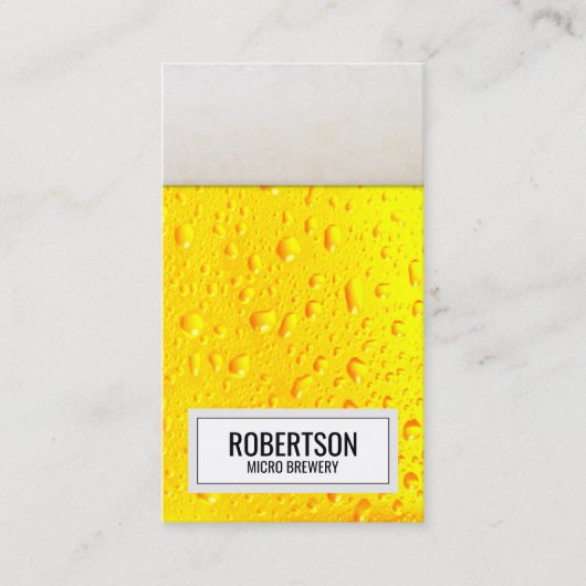 ビールユニーク醸造所 名刺 (正面)