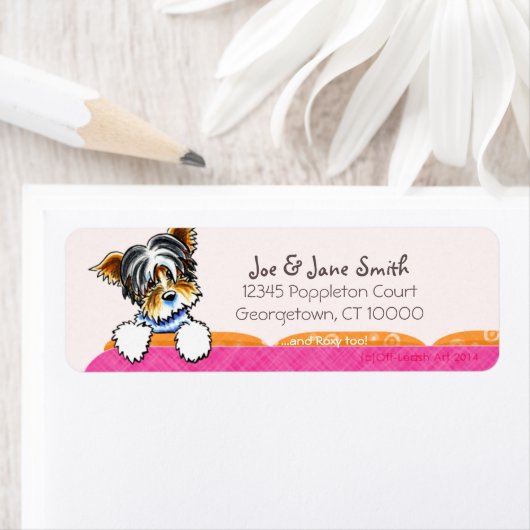 ビールヨークシャーテリアピンクソフカスタムァペット名 ラベル (インサイチュ)