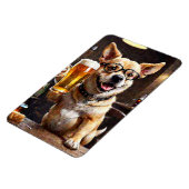 ビールラバーおもしろいホームデコードードッブビール冷蔵庫 マグネット (左側)