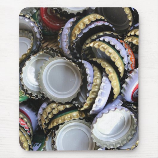 ビールラバーカッコいいトレンディーデザインユアオート マウスパッド (正面)