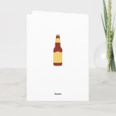 ビールラバーパーソナライズされたズホッピー誕生日 カード (裏面)