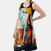 ビールラバーパーソナライズされたズBBQキッチン エプロン (インサイチュ)