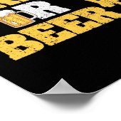 ビールラバー用ウィルサイクリングロードバイクおもしろい ポスター (角)