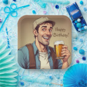 ビールラバー誕生日 ペーパープレート (パーティー)