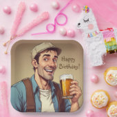 ビールラバー誕生日 ペーパープレート (パーティー)
