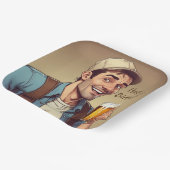 ビールラバー誕生日 ペーパープレート (傾斜あり)