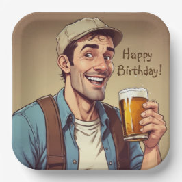 ビールラバー誕生日 ペーパープレート