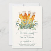 ビールラブイズブルーイングユーカリブライダルシャワー 招待状 (正面)