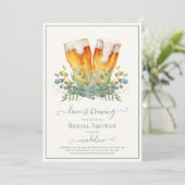 ビールラブイズブルーイングユーカリブライダルシャワー 招待状 (スタンド正面)