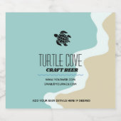 ビールラベルタートルロゴパーソナライズされたギフトクラフトビール ビールラベル (シングルラベル)