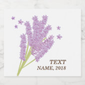 ビールラベル – ラベンダー、紫、花、フローラ (シングルラベル)