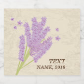 ビールラベル – ラベンダー、紫、花、フローラ (シングルラベル)