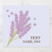 ビールラベル – ラベンダー、紫、花、フローラ (シングルラベル)