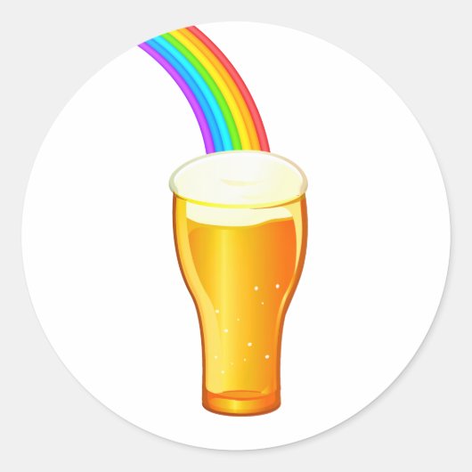 ビールレインボー ラウンドシール (正面)