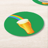 ビールレインボー ラウンドペーパーコースター (アングル)