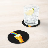 ビールレインボー ラウンドペーパーコースター (インサイチュ)