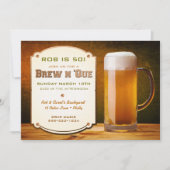 ビールレザーリベットBrew N 'Que 招待状 (正面)