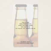 ビールレストランまたはビール飲料のバウチャーカード (裏面)