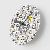 ビールレモン時計 ラウンド壁時計 (傾斜)