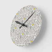 ビールレモン時計 ラウンド壁時計 (傾斜)