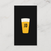 ビールロゴブラック印刷 名刺 (正面)