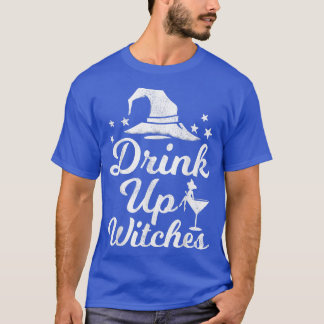ビールワイン飲むワイン愛好家ウィッチハルを飲む Tシャツ