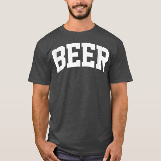 ビールヴィンテージスポーツカレッジジムアーチおもしろい Tシャツ