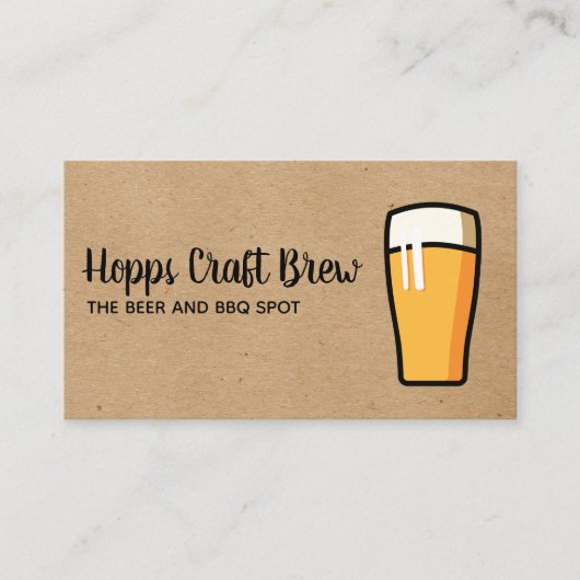 ビール一点 名刺 (正面)
