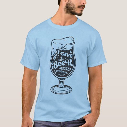 ビール与え圧力Tシャツに入った Tシャツ (正面)