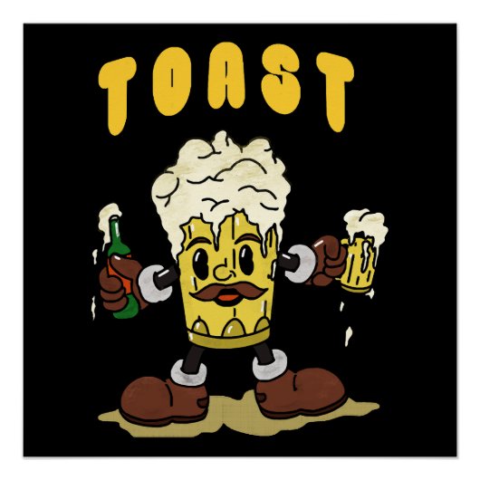 ビール乾杯マスコット ポスター (正面)