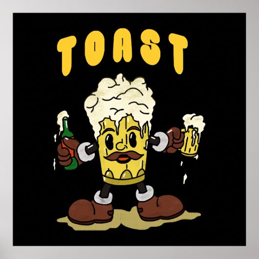 ビール乾杯マスコット ポスター (正面)