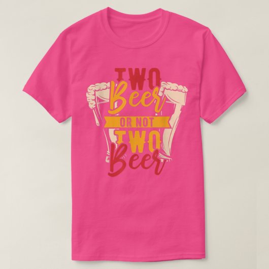 ビール二杯以下 Tシャツ (デザイン正面)