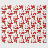 ビール付きサンタクルーズボトル ラッピングペーパー (フラット)