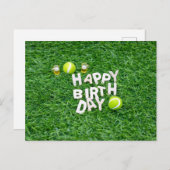 ビール付きハッピーバースデーボール ポストカード (正面/裏面)