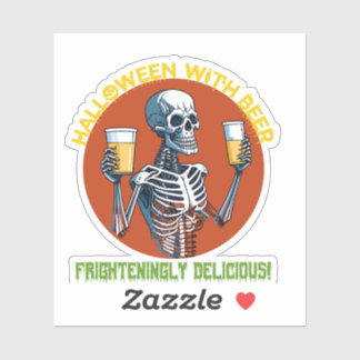 ビール付きハロウィーン シール