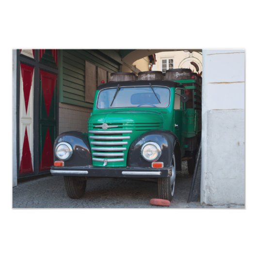 ビール付き古いトラック – プリント (正面)