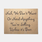 ビール以外おもしろい・・ ドアマット (正面)