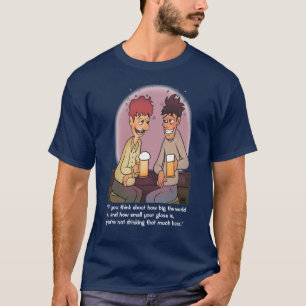 ビール仲間ネイビーメンズ Tシャツ