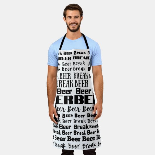 ビール休憩 エプロン (着用した状態)