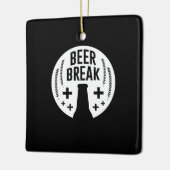 ビール休憩 セラミックオーナメント (左)