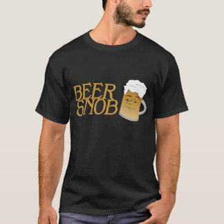 ビール俗物の黒のティー Tシャツ