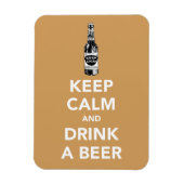 ビール保のフォトマグネットを飲んで落ち着く マグネット (縦)