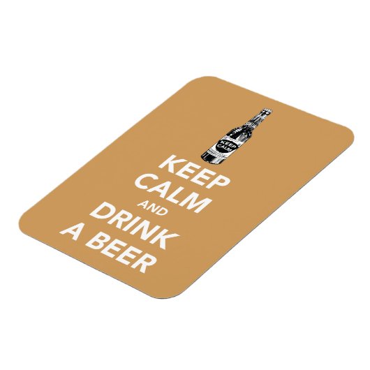 ビール保のフォトマグネットを飲んで落ち着く マグネット (左側)