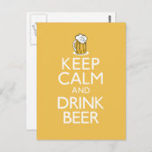 ビール保を飲み込む ポストカード (正面/裏面)