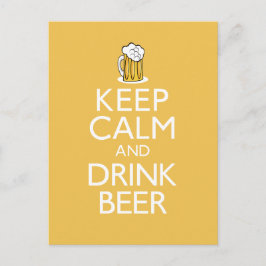 ビール保を飲み込む ポストカード