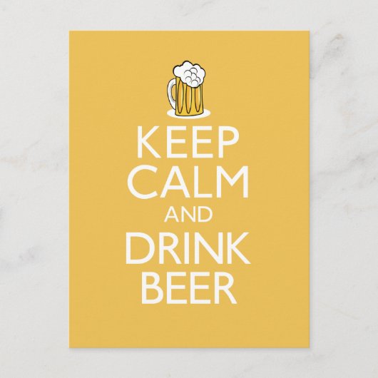 ビール保を飲み込む ポストカード (正面)