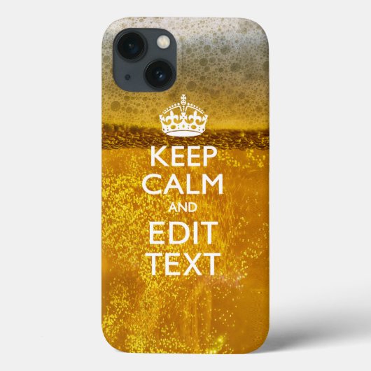 ビール保を飲むために落ち着いてテキスト Case-Mate iPhoneケース (裏面)