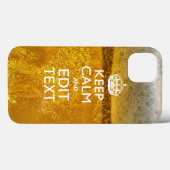 ビール保を飲むために落ち着いてテキスト Case-Mate iPhoneケース (裏面 (横))