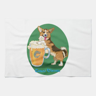 ビール入りコルギ キッチンタオル